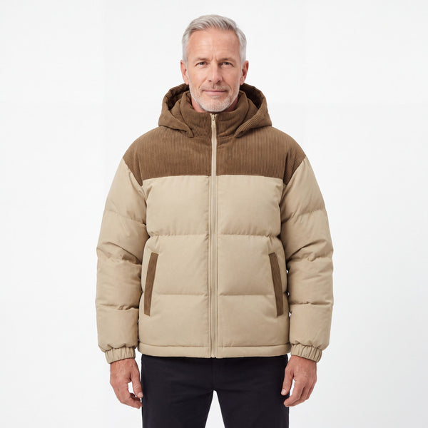 Cord Puffer Jacket