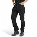Svarta Utility Fleece Pants med flera fickor i vind- och vattentätt stretchtyg