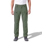 Olivgröna Utility Fleece Pants med flera cargofickor i vindtätt och vattenavvisande tyg