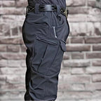 Mörkgrå Utility Fleece Pants med flera cargofickor och slitstarkt vindtätt stretchtyg