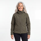 Utility Softshell Jacket til dame i armygrøn