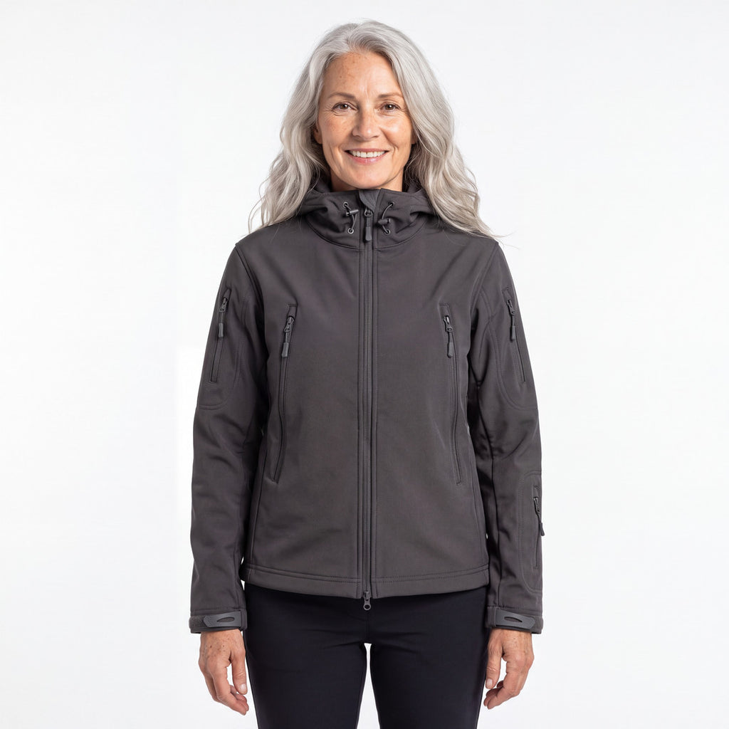 Utility Softshell Jacket dam i grå