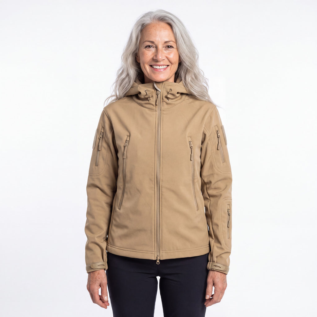 Women's Utility Softshell Jacket in khaki