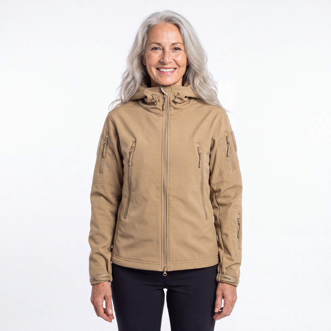 Women's Utility Softshell Jacket in khaki