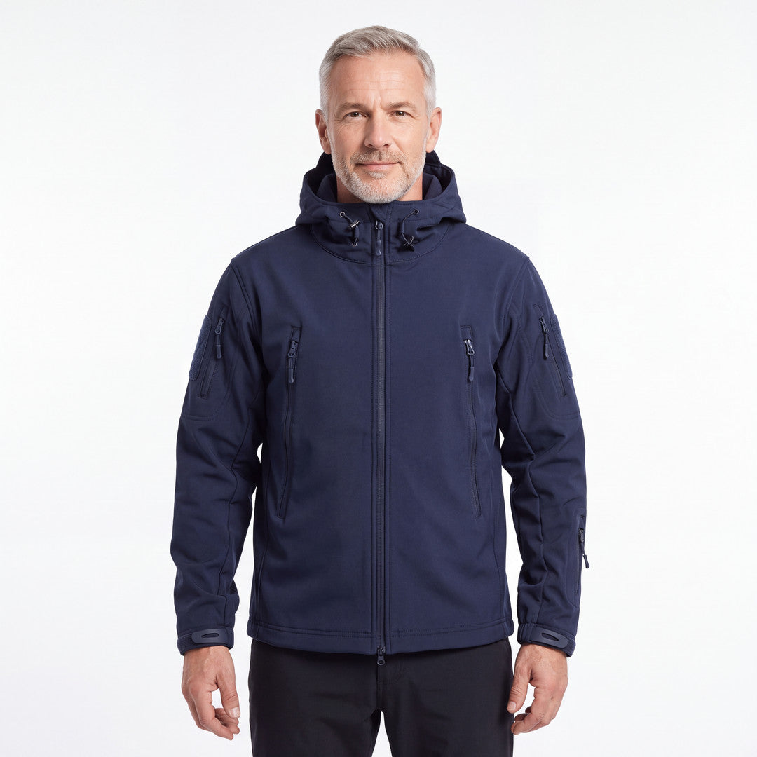 Men's Utility Softshell Jacket in navy blue